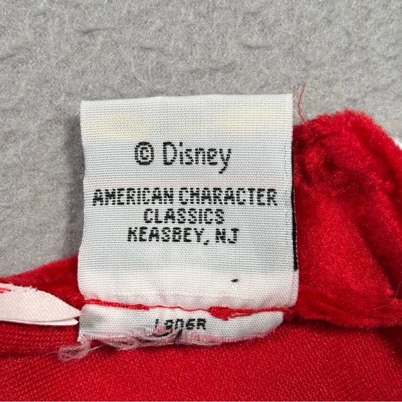 Vintage Mickey And Co Velour Top Toddler 4T Red Valentines Mickie Loves Minnie - Picture 5 of 10